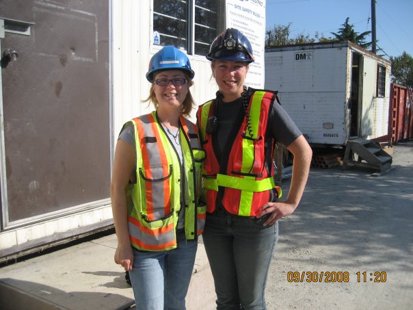 2008 - Vancouver, Marie-Eve et un collègue de travail