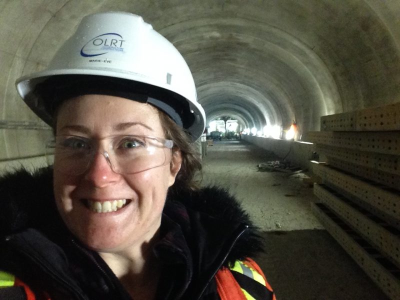 2018 Construction du tunnel de la ligne Confederation Ottawa